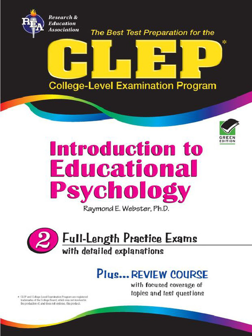 Title details for CLEP Introduction to Educational Psychology by Raymond Webster - Available